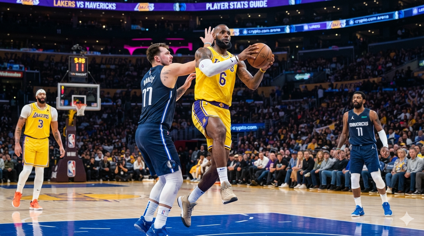 lakers vs dallas mavericks match player stats